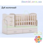 Кроватка-трансформер Maya,Дуб молочный